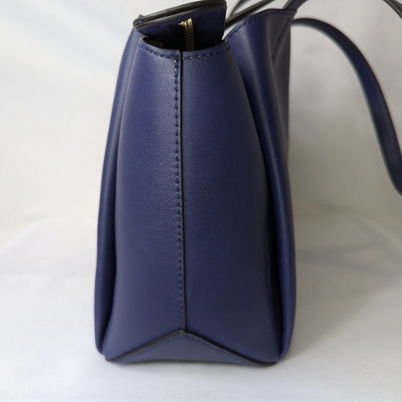 Nine West Gaya Carryall Tote Bag, Blue, EUC - Picture 4 of 11